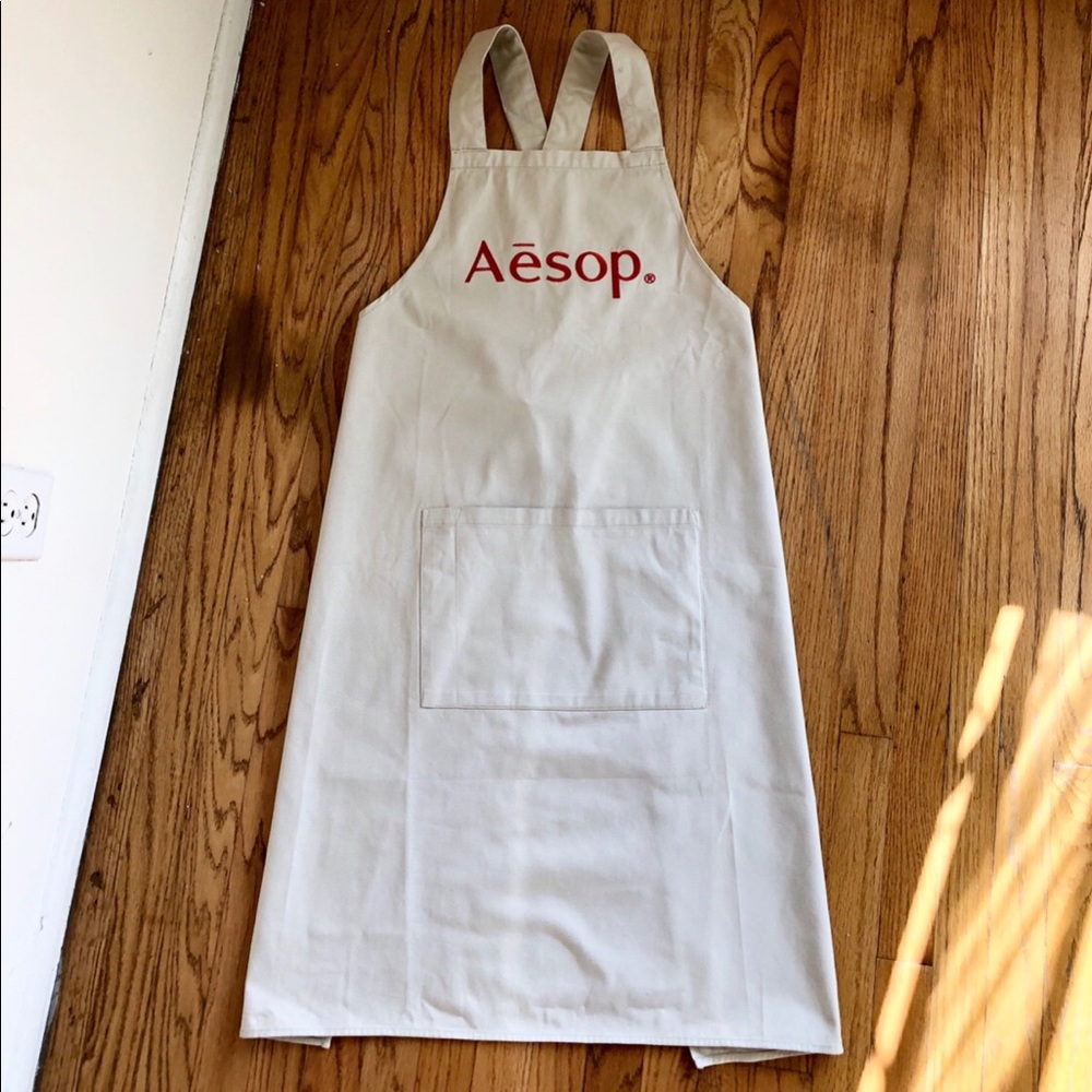 AESOP Australia Beige Cotton Crossback Apron